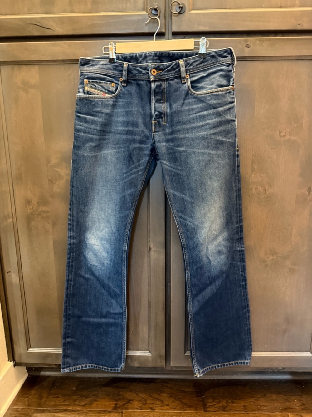 Diesel Zatiny 73N Wash Boot Cut Jeans 33 x 32